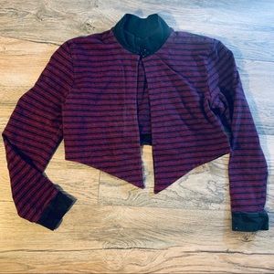 Crop Long sleeve covers anything blk